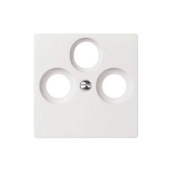 ELSO 266034 Zentralplatte 266034 Antenntenst. 3Loch JOY reinweiß 1St.