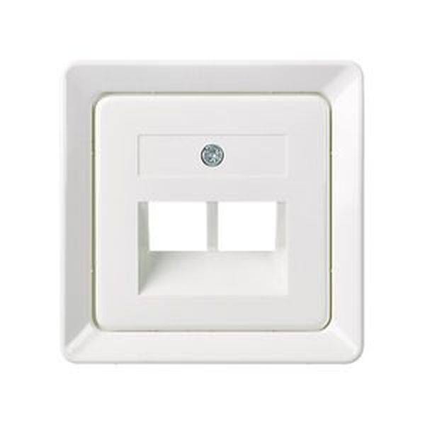 ELSO 503664 Zentralplatte 503664 für 2xRJ45 reinweiß 1St.