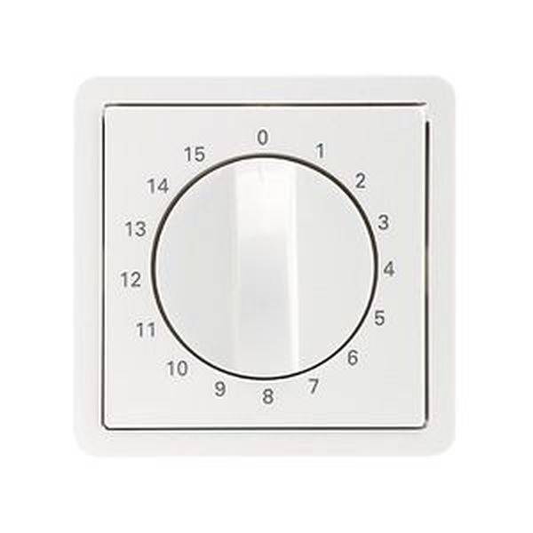 ELSO 223084 Zentralplatte 223084 Drehbetät. 15 min reinweiß 1St.