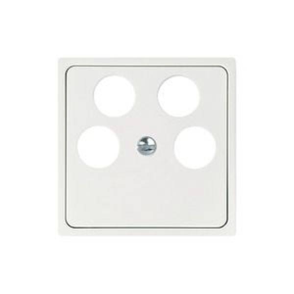 ELSO 366054 Zentralplatte 366054 Antenntenst. 4Loch JOY reinweiß 1St.