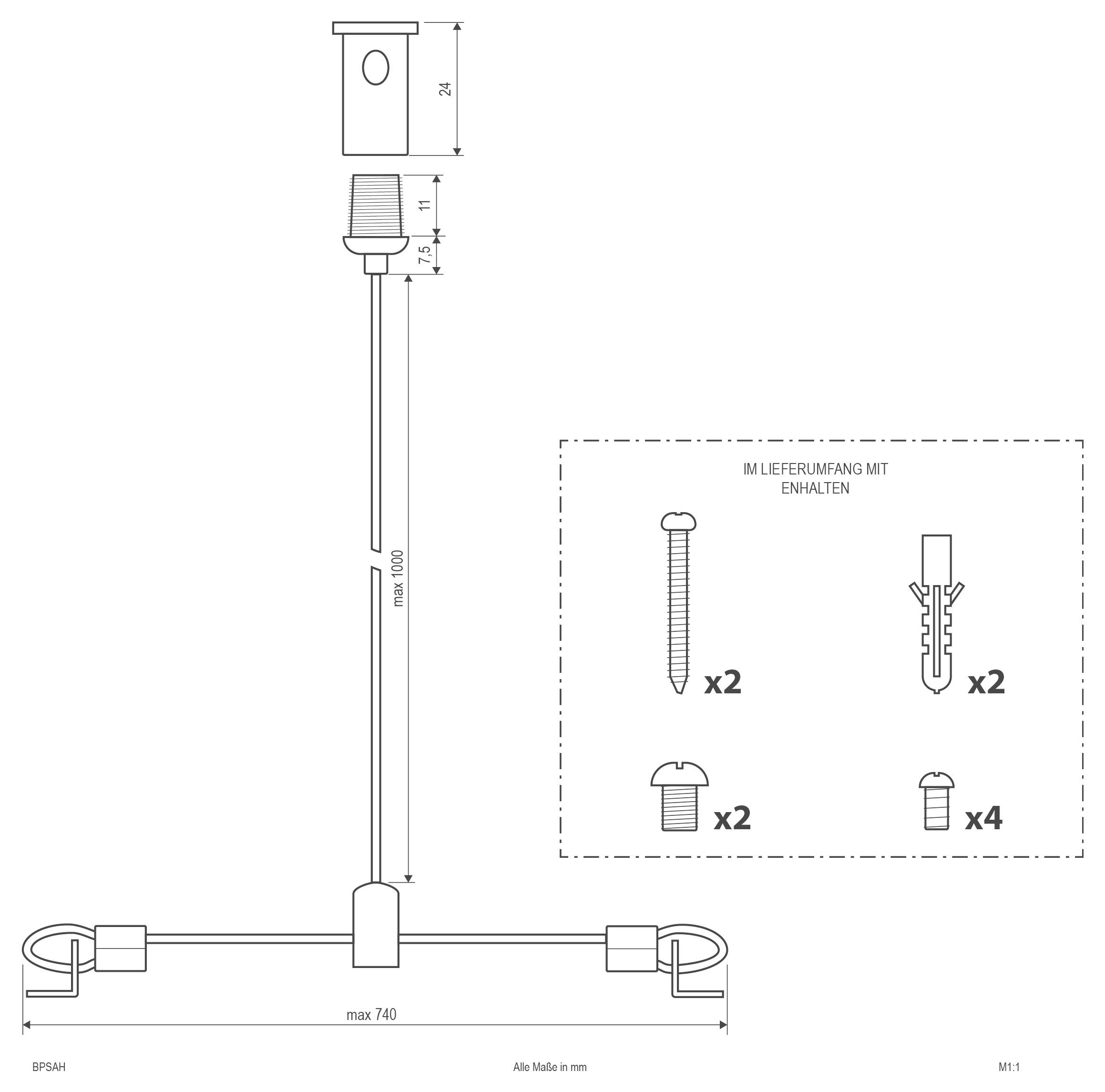 EVN BPSAH Seilabhängung BPSAH 1St.