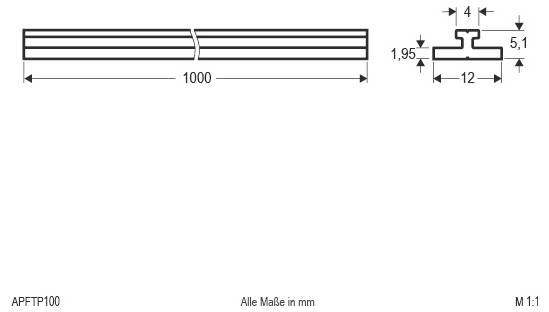 EVN APFTP100 APFTP100 Träger-Profil 1St.
