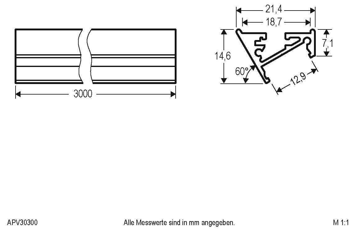 Technische Zeichnung einer runden EVN LED Einbauleuchte, mit Seiten- und Vorderansicht mit Abmessungen von 53 mm Durchmesser und 22 mm Höhe, bezeichnet mit LV12416.