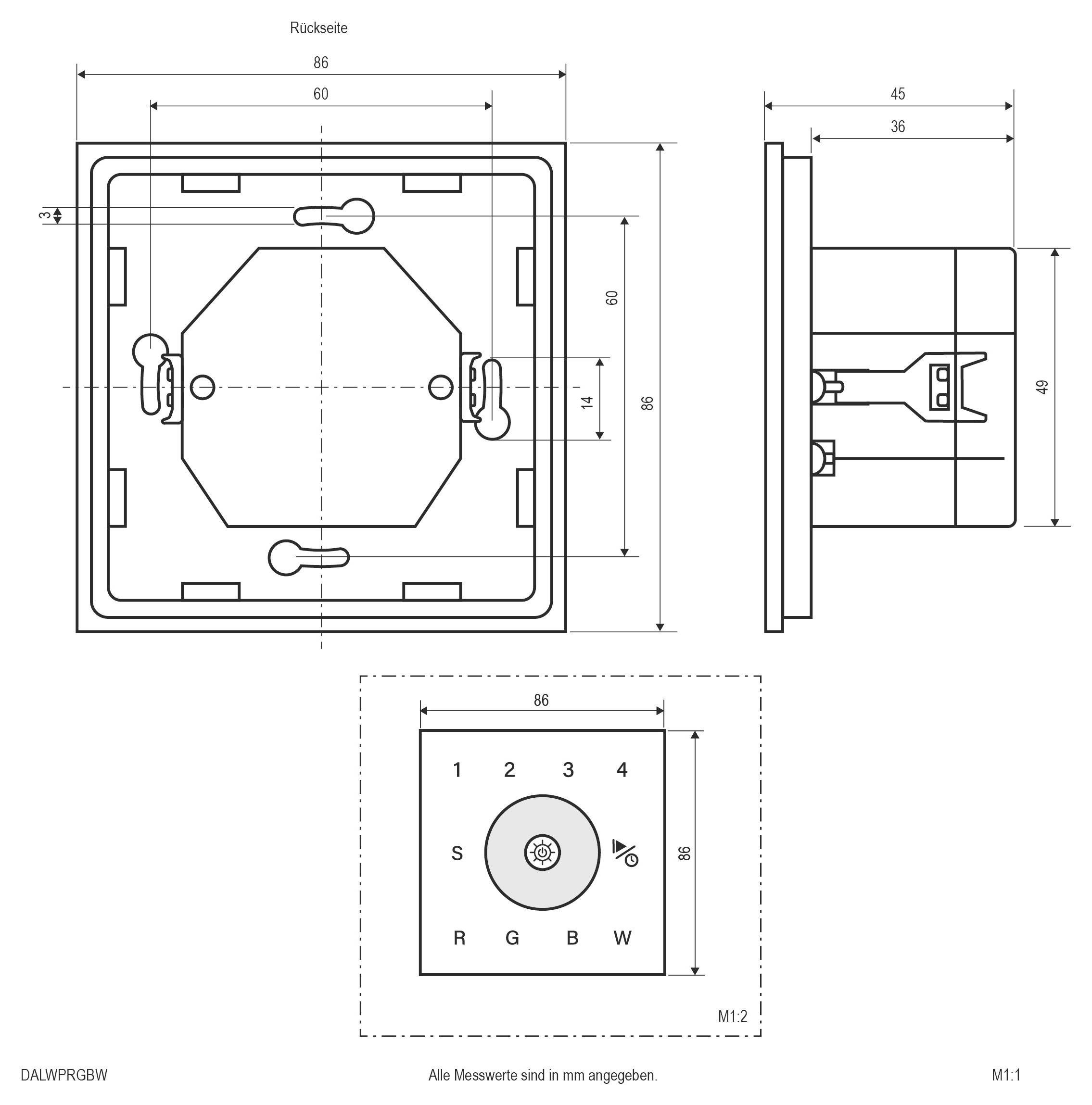 EVN DALWPRGBW Wandpanel 1St.