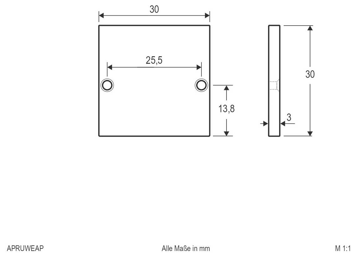 Technische Zeichnung einer kreisförmigen Komponente mit Vorder- und Seitenansicht, zeigt die Abmessungen Ø70, Ø82, 60, 2 und einen Winkel von 15°.