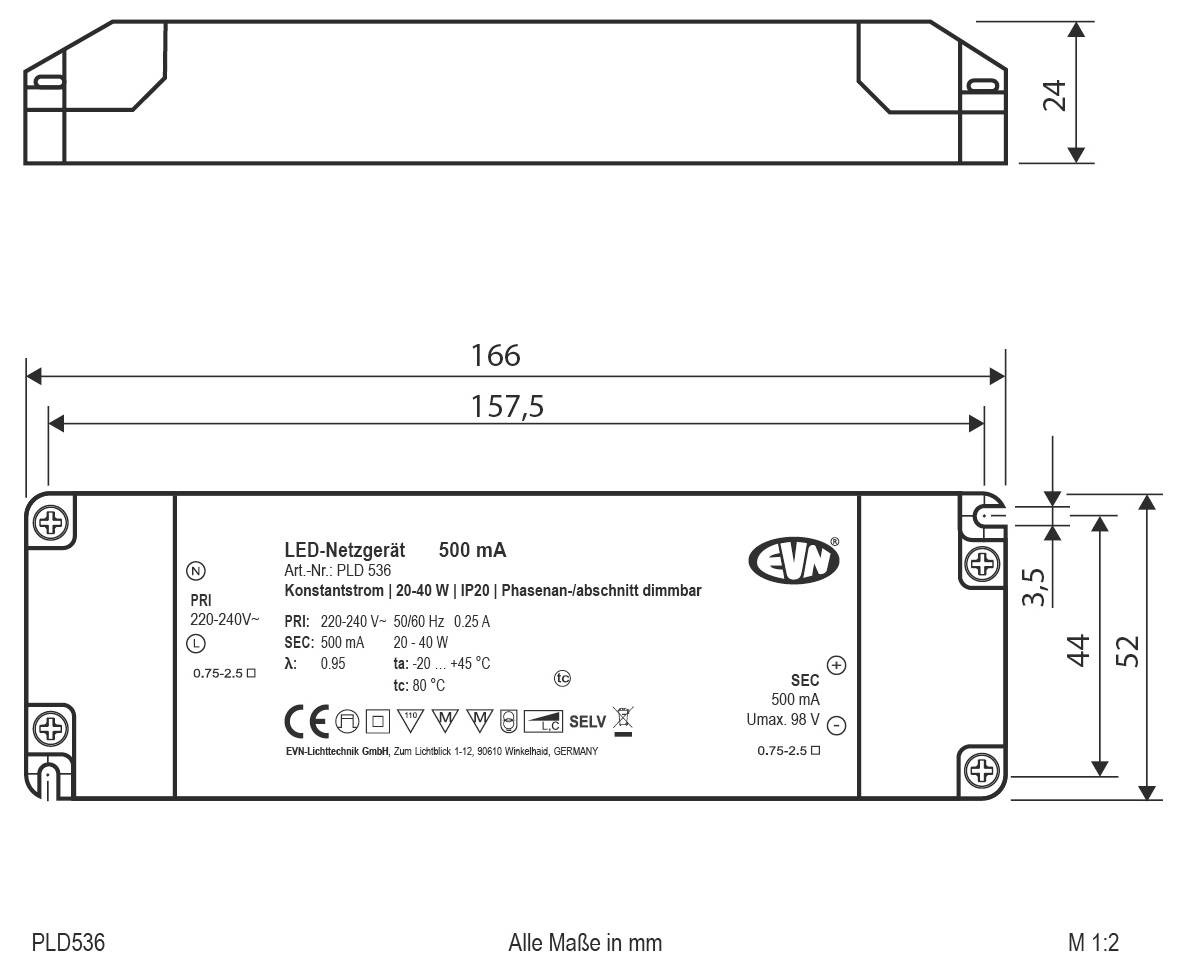 EVN PLD536 LED-Betriebsgerät 1St.