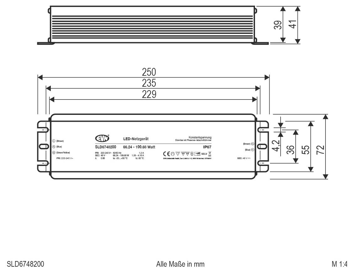 EVN SLD6748200 LED-Betriebsgerät 1St.