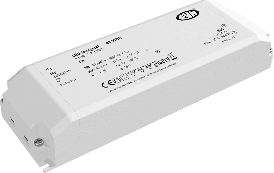 Weiße LED-Treibernetzversorgung mit der Bezeichnung „LED-Konstant