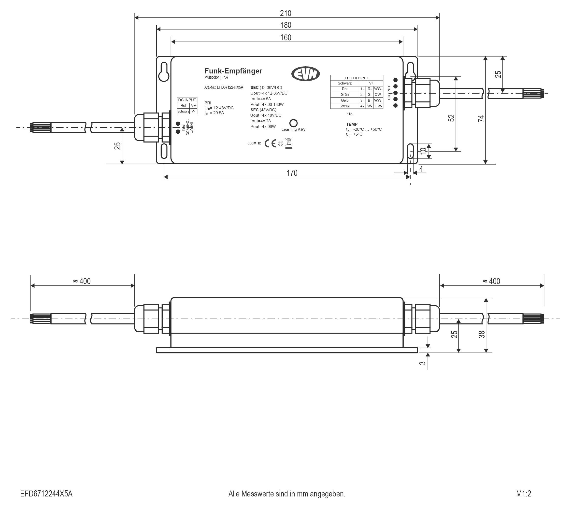 EVN EFD6712244X5A Funk-Empfänger 1St.
