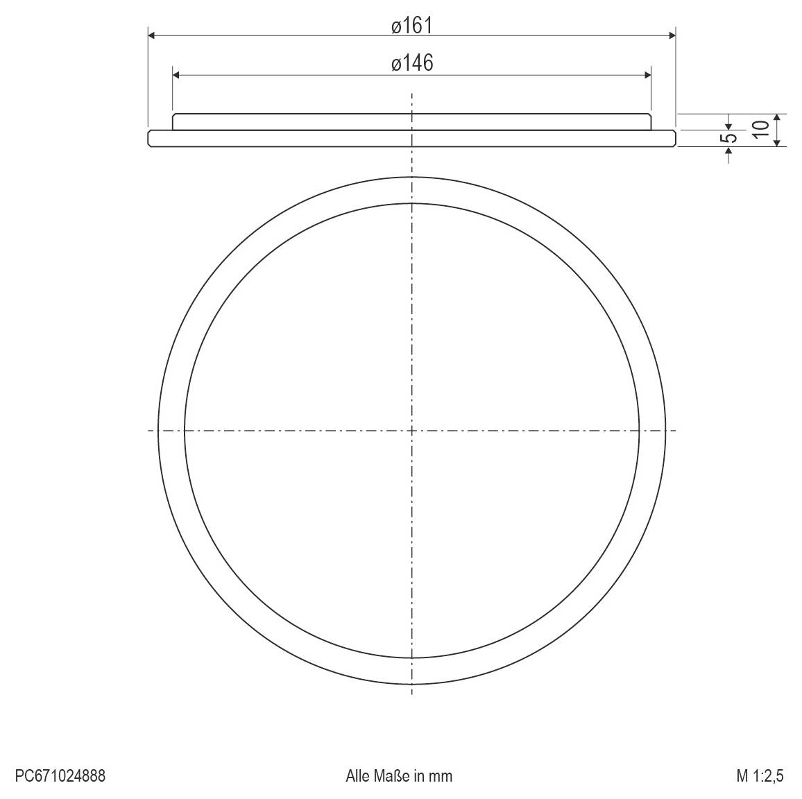 EVN PC671024888 Abdeckglas PC671024888 1St.