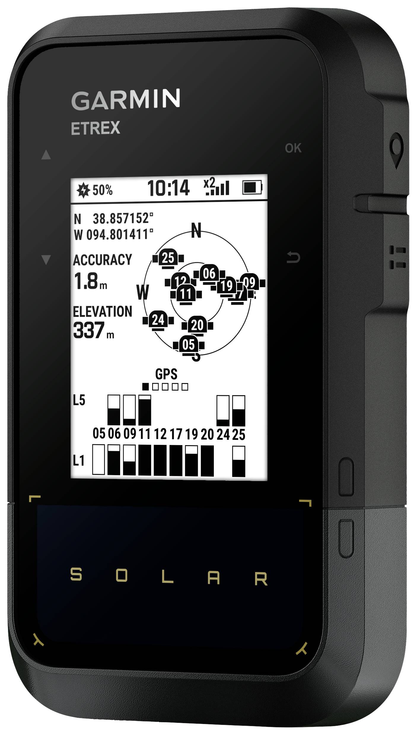 Garmin eTrex® Outdoor Navi Wandern, Geocaching GPS, GLONASS, Bluetooth®, spritzwassergeschützt