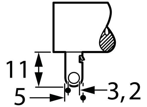 KRAH ZDFL 21X120B 10% 10R Hochlast-Widerstand 10Ω Lötfahnen 65W 10% 1St.