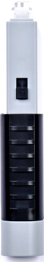 Ein elektrischer Insektenvernichter mit schwarz-grauem Gehäuse und Schutzgitter, geeignet zur Insektenbekämpfung in Innenräumen.