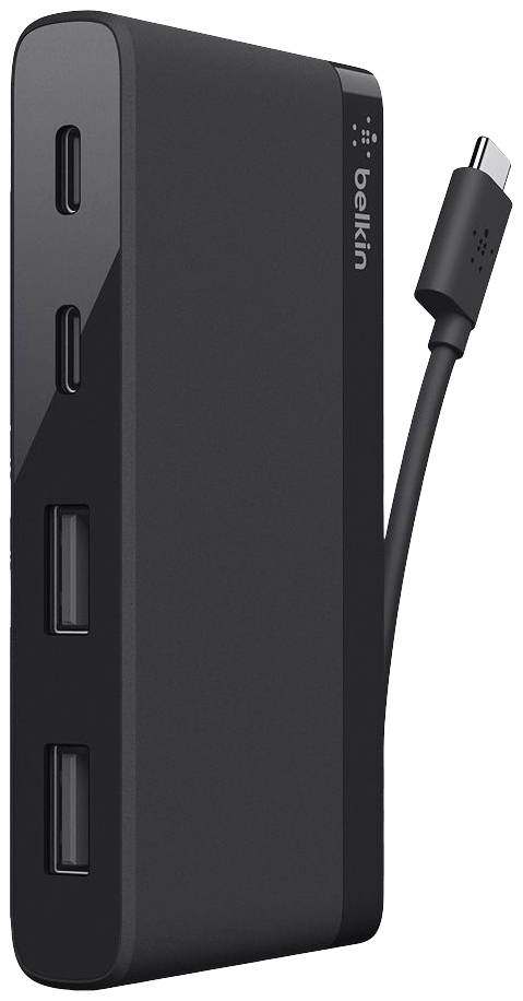 Belkin F4U090btBLK 2+2 Port USB-C® (USB 3.2 Gen 1) Multiport Hub Schwarz