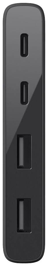Belkin F4U090btBLK USB-Hub 2+2 Port USB-A (USB 3.2 Gen 1), USB-C® Schwarz F4U090btBLK