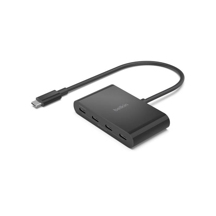 Belkin AVC018btBK 4 Port USB-C® (USB 3.2 Gen 2) Multiport Hub Schwarz