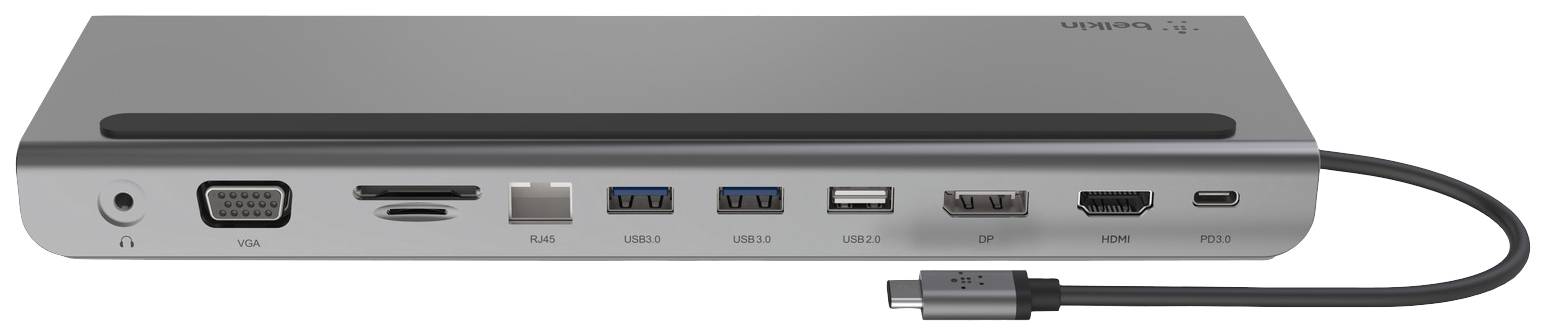 Belkin USB-C® Dockingstation INC004btSGY Passend für Marke Dockingstations: Universal integrierter Kartenleser, USB-C® Power