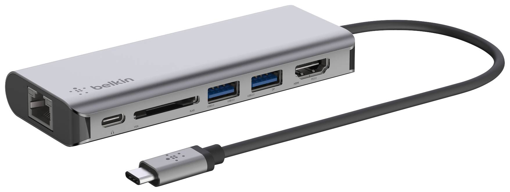 Belkin USB-C® Dockingstation AVC008btSGY Passend für Marke Dockingstations: Universal integrierter Kartenleser