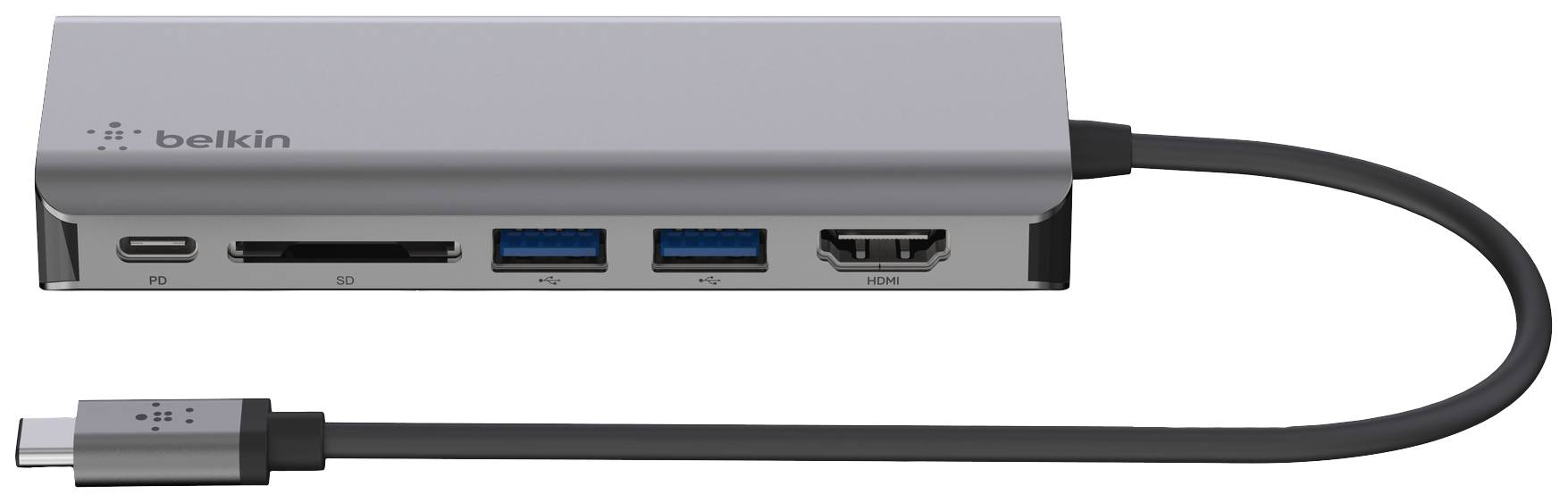 Belkin USB-C® Dockingstation AVC008btSGY Passend für Marke Dockingstations: Universal integrierter Kartenleser