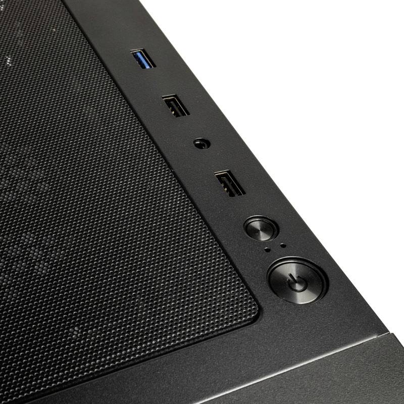 Kolink Observatory MX Glass ARGB Midi Tower Case - Black Midi-Tower PC-Gehäuse, Gaming-Gehäuse Schwarz