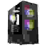 Kolink Observatory MX Mesh ARGB Midi Tower Case - Black Midi-Tower PC-Gehäuse, Gehäuse, Gaming-Gehäuse Schwarz