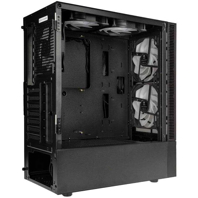 Kolink Observatory MX Mesh ARGB Midi Tower Case - Black Midi-Tower PC-Gehäuse, Gehäuse, Gaming-Gehäuse Schwarz