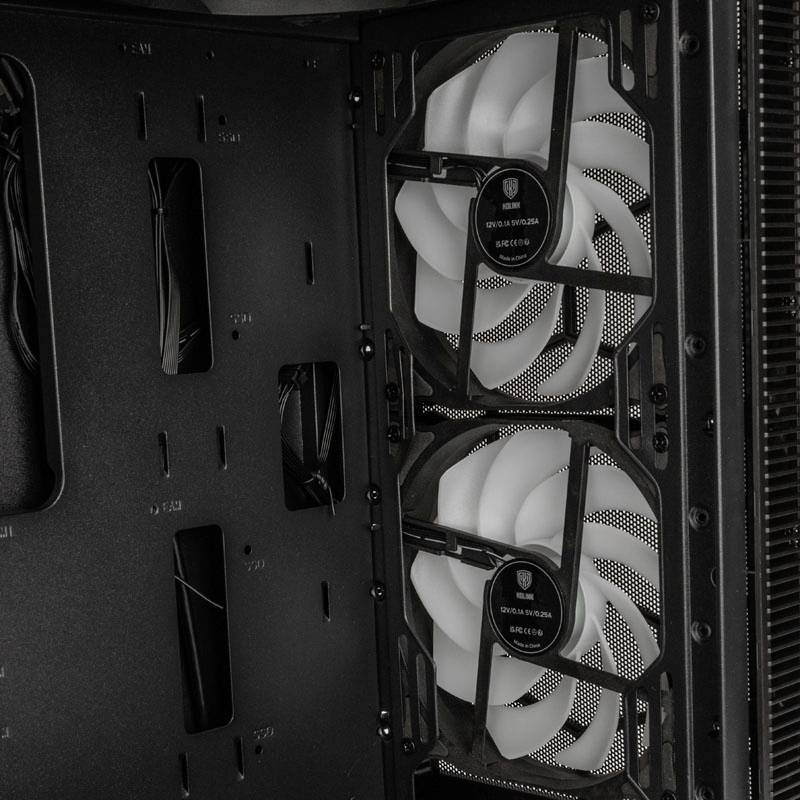 Kolink Observatory MX Mesh ARGB Midi Tower Case - Black Midi-Tower PC-Gehäuse, Gehäuse, Gaming-Gehäuse Schwarz