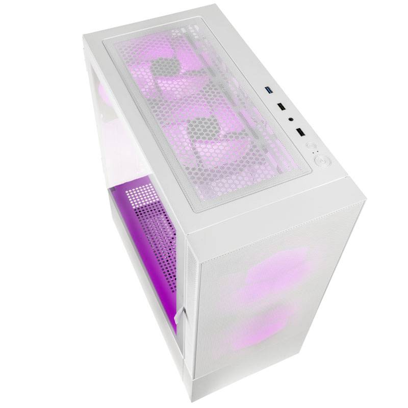 Kolink Observatory MX Mesh ARGB Midi Tower Case - White Midi-Tower Gehäuse, Gaming-Gehäuse