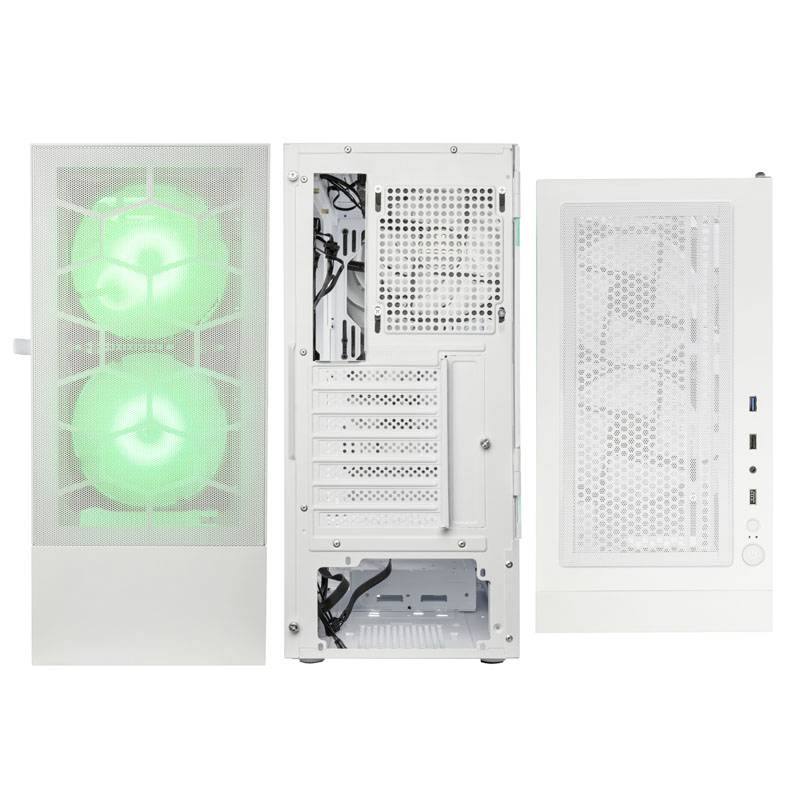 Kolink Observatory MX Mesh ARGB Midi Tower Case - White Midi-Tower Gehäuse, Gaming-Gehäuse, PC-Gehäuse Weiß