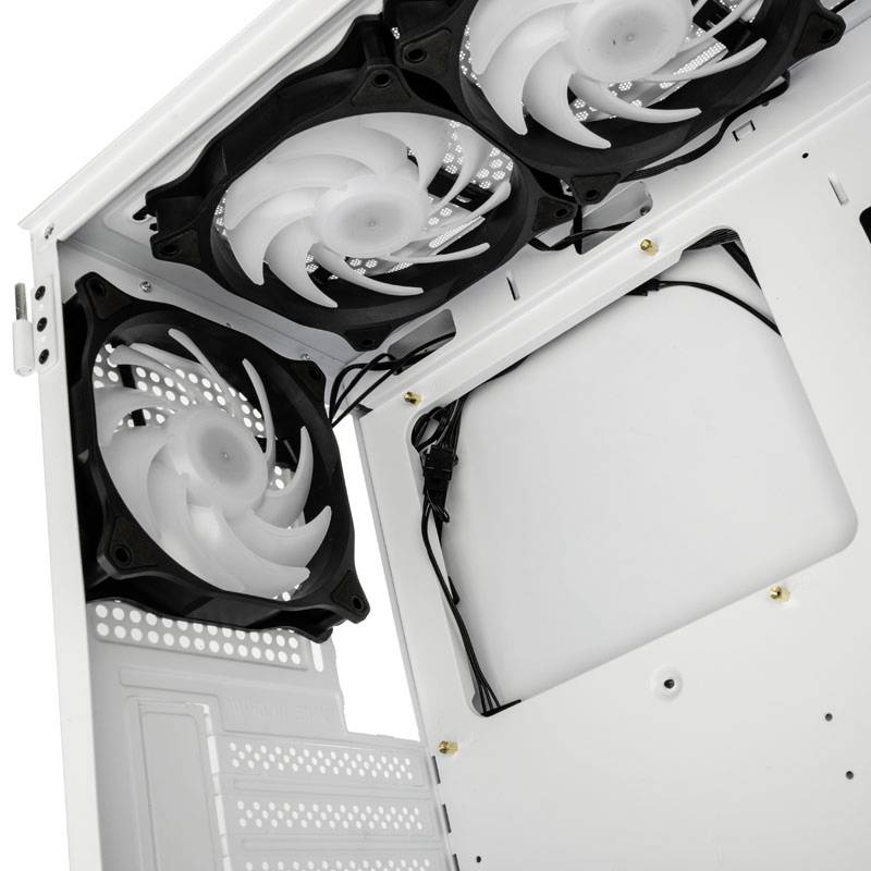 Kolink Observatory MX Mesh ARGB Midi Tower Case - White Midi-Tower Gehäuse, Gaming-Gehäuse, PC-Gehäuse Weiß