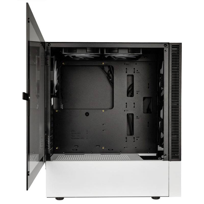 Kolink Observatory MX Mesh ARGB Midi Tower Case - Black/White Midi-Tower Gehäuse, Gaming-Gehäuse, PC-Gehäuse Schwarz-Weiß