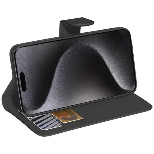 PEDEA Book Cover Classic für iPhone 15 Pro, schwarz PEDEA Book Cover Classic für iPhone 15 Pro, schwarz