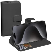 PEDEA Book Cover Classic für iPhone 15 Pro, schwarz PEDEA Book Cover Classic für iPhone 15 Pro, schwarz