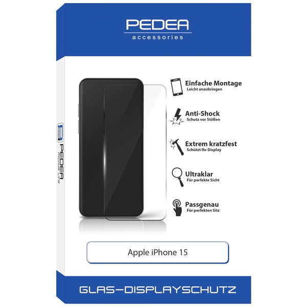 PEDEA Display-Schutzglas für Apple iPhone 15 PEDEA Display-Schutzglas für Apple iPhone 15