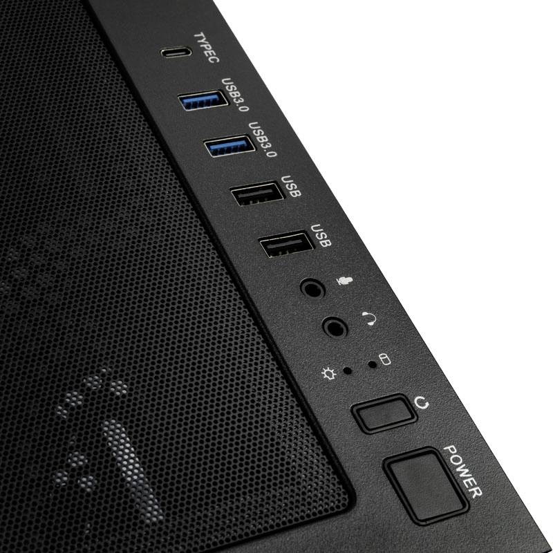 Kolink Unity Peak ARGB Midi-Tower Showcase, Tempered Glass - schwarz Midi-Tower Gehäuse, Gaming-Gehäuse, PC-Gehäuse Schwarz