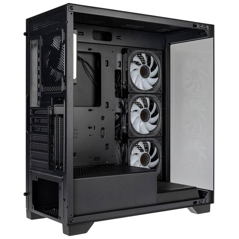 Kolink Unity Peak ARGB Midi-Tower Showcase, Tempered Glass - schwarz Midi-Tower Gehäuse, Gaming-Gehäuse, PC-Gehäuse Schwarz