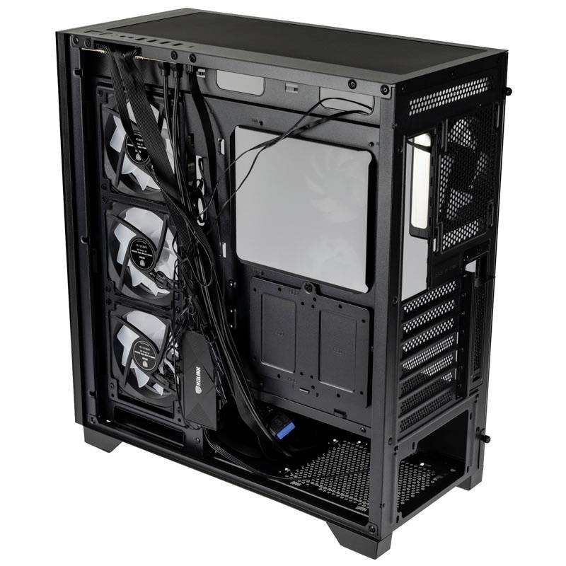 Kolink Unity Peak ARGB Midi-Tower Showcase, Tempered Glass - schwarz Midi-Tower Gehäuse, Gaming-Gehäuse, PC-Gehäuse Schwarz