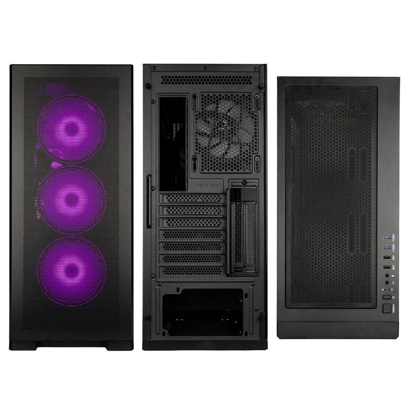 Kolink UNITY MESHBAY ARGB Gehäuse, Gaming-Gehäuse, PC-Gehäuse Schwarz