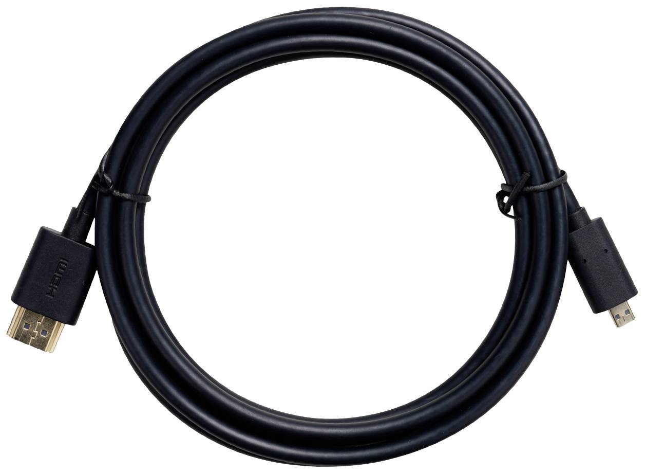 Obsbot HDMI Anschlusskabel HDMI-Micro-D Stecker, HDMI-A Stecker 1.50 m Schwarz 230373 4K UHD HDMI-K
