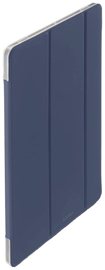 Blaues, dünnes Tablet-Case in aufrechter Position.