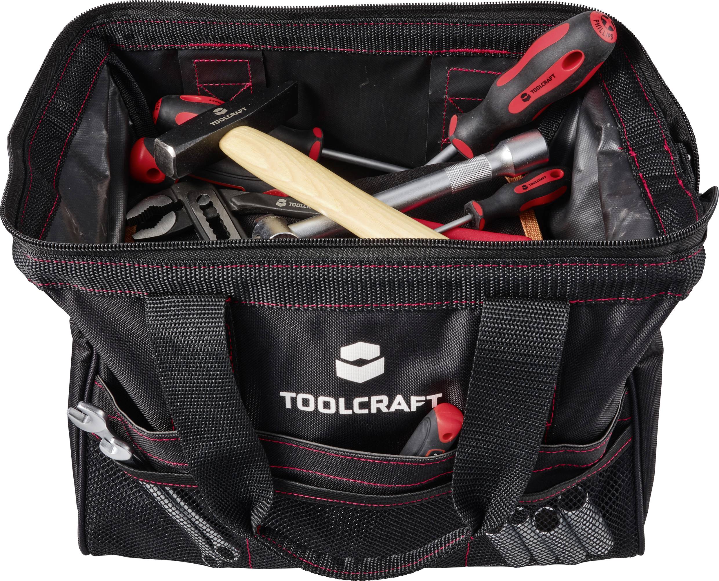 TOOLCRAFT TO-9073200 Universal Werkzeugtasche mit großer Öffnung (L x B x H) 320 x 210 x 230mm