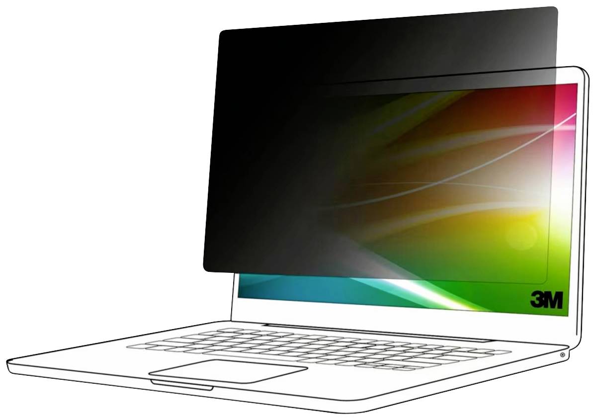 3M Bright Screen BP170W1B Blickschutzfolie Notebook 43,2cm (17") Bildformat: 16:10 7100312335 Universal
