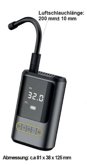 IWH 019703 Akku-Kompressor 10 bar mit Powerbank-Funktion