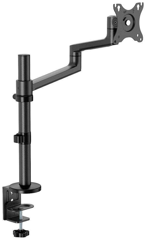 Monitorhalterung mit verstellbarem Arm, Klemmbefestigung für Schreibtische. Unterstützt VESA-kompatible Monitore.
