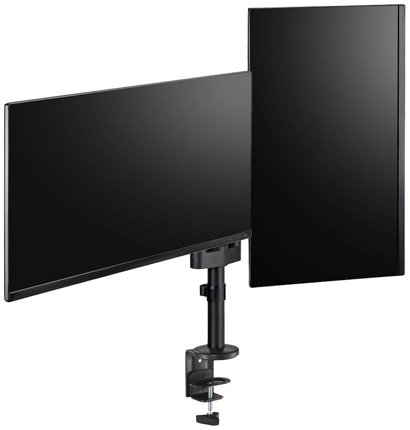 Neomounts DS60-425BL2 2fach Monitor-Tischhalterung 43,2cm (17") - 68,6cm (27") Schwarz Neigbar, Rotierbar, Schwenkbar
