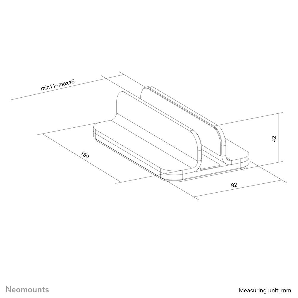 Neomounts NSLS300BLACK Notebook-Ständer
