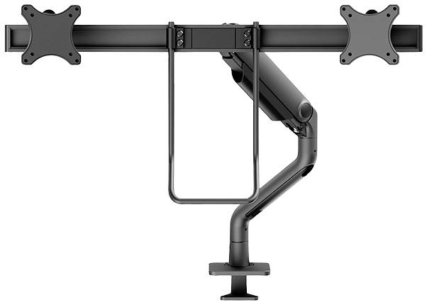 Neomounts DS75S-950BL2 2fach Monitor-Tischhalterung 43,2cm (17") - 68,6cm (27") Schwarz Neigbar, Rotierbar, Schwenkbar