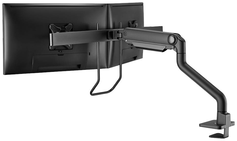 Neomounts DS75S-950BL2 2fach Monitor-Tischhalterung 43,2cm (17") - 68,6cm (27") Schwarz Neigbar, Rotierbar, Schwenkbar