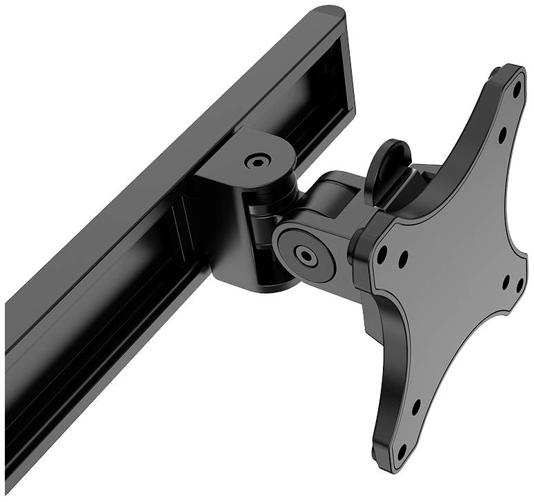 Neomounts DS75S-950BL2 2fach Monitor-Tischhalterung 43,2cm (17") - 68,6cm (27") Schwarz Neigbar, Rotierbar, Schwenkbar