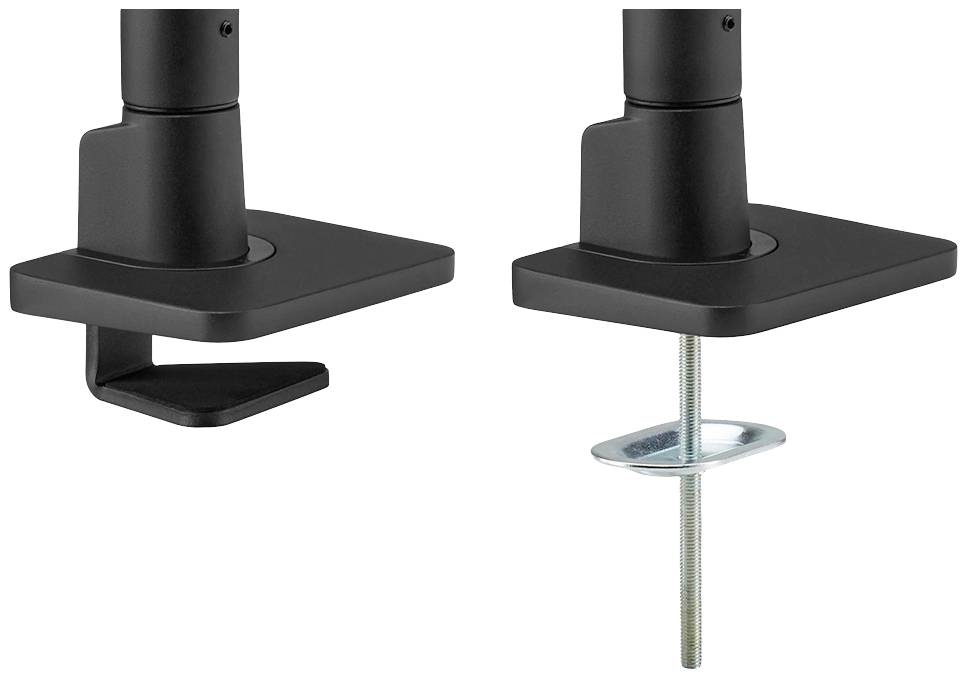 Neomounts DS75S-950BL2 2fach Monitor-Tischhalterung 43,2cm (17") - 68,6cm (27") Schwarz Neigbar, Rotierbar, Schwenkbar